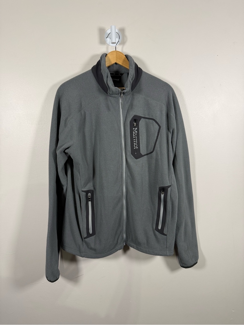 Marmot Men's Charcoal Gray Full-Zip Performance Jacket